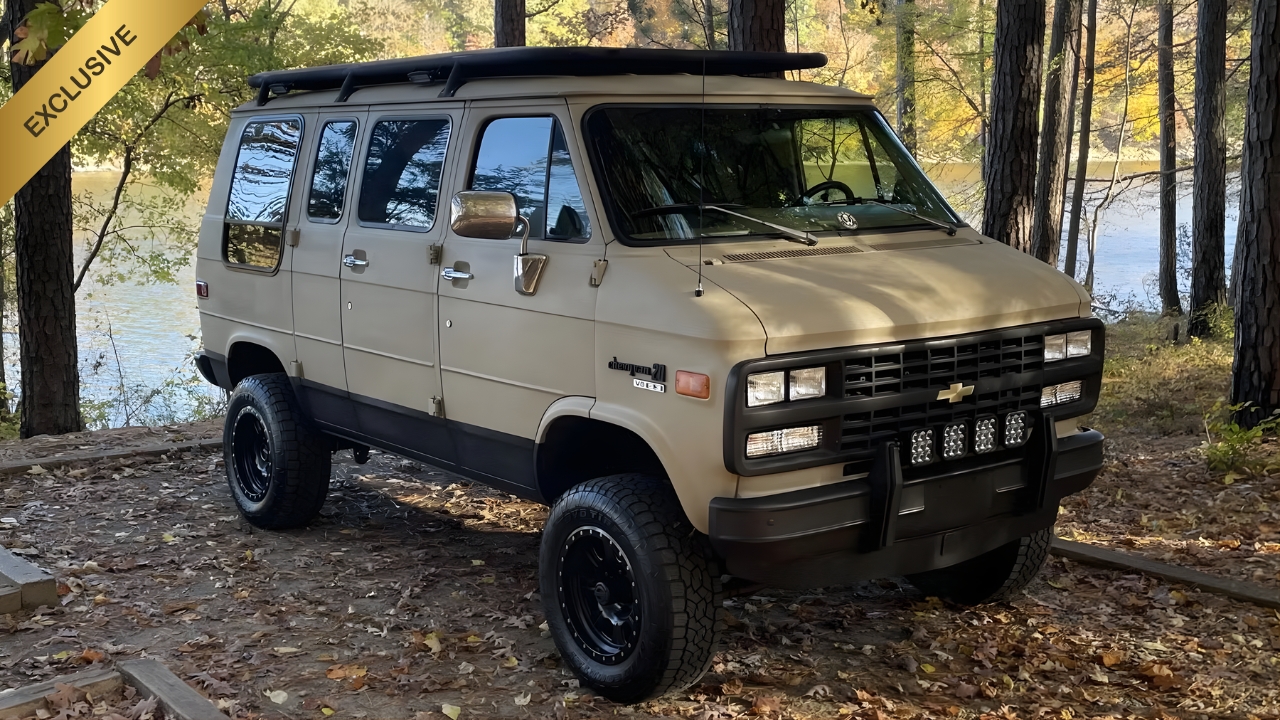 1993 Chevy G20 4x4 Van on Bring a Trailer Lets You Channel the A-Team