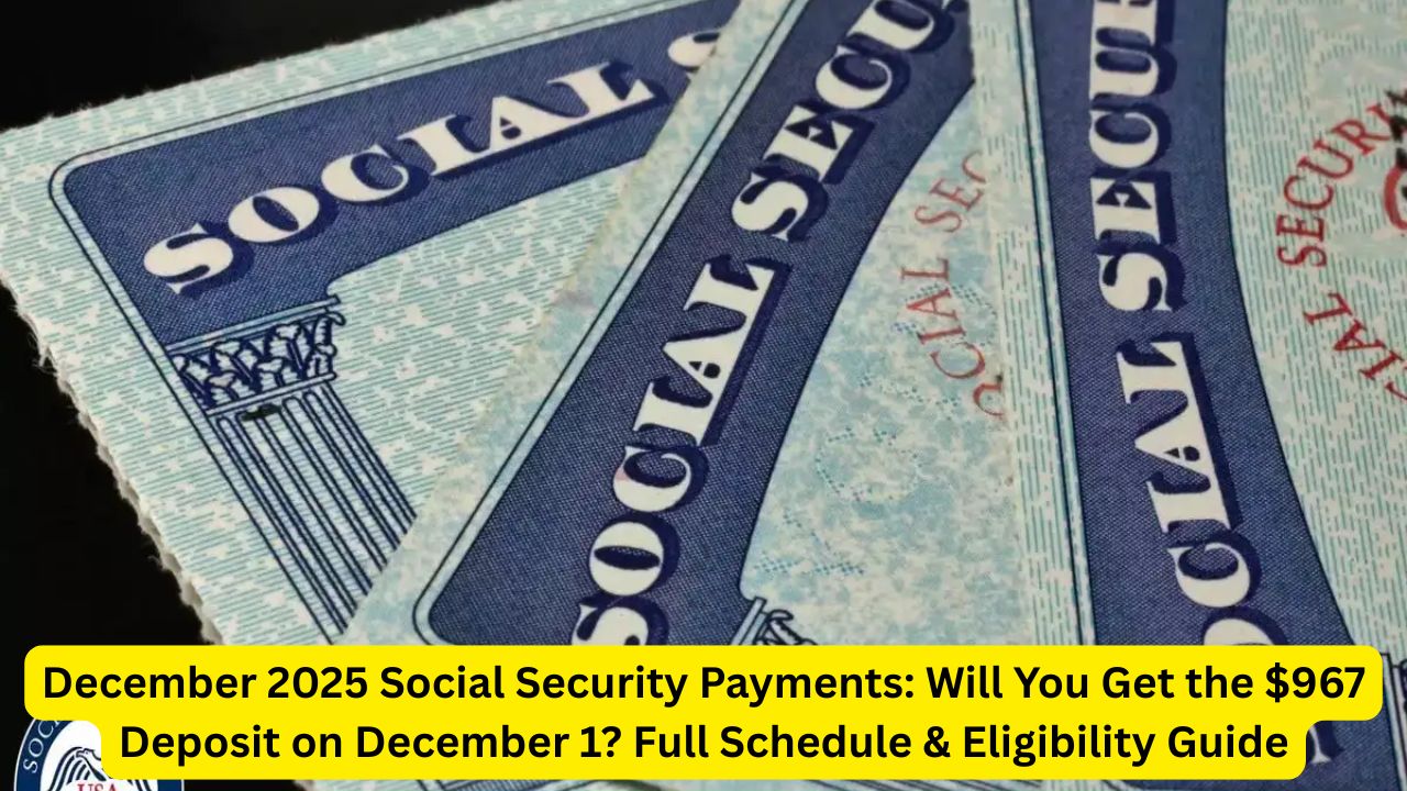 December 2025 Social Security Payments: Will You Get the $967 Deposit on December 1? Full Schedule & Eligibility Guide